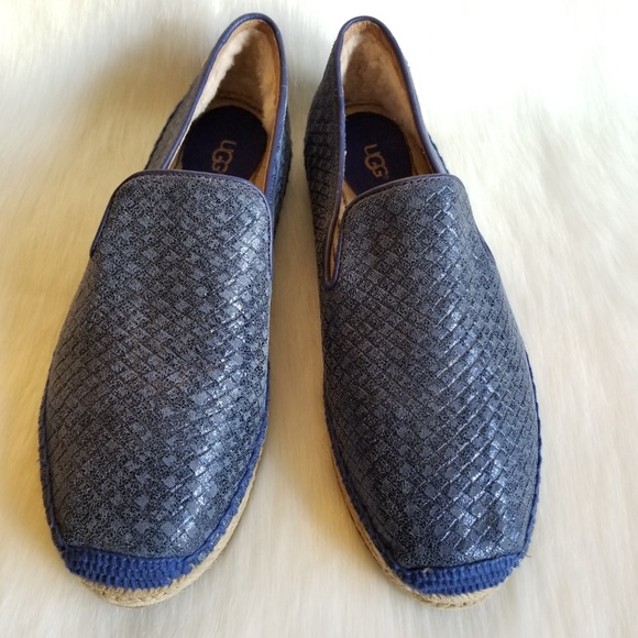 UGG | Sandrinne Metallic Basket Shoes/Espadrilles - Picture 2 of 8